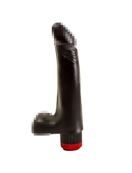 Вибромассажёр чёрный в ламинате 