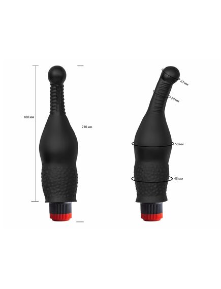 Вибромассажёр чёрный в ламинате , изображение 4