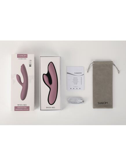 Интерактивный вибратор-кролик Trysta Neo с шариком для зоны G , изображение 6