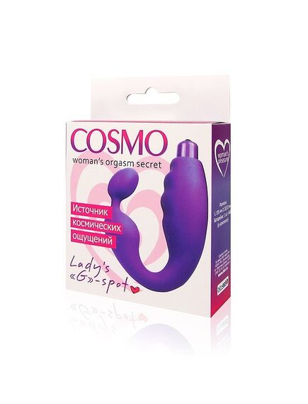 ВИБРОМАССАЖЁР цвет фиолетовый, L 195 мм D 20x33 мм , изображение 2