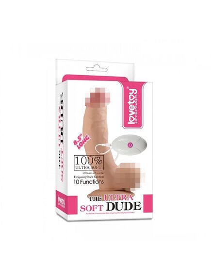 Вибратор Ultra Soft Dude Vibrating 8,5″ , изображение 5