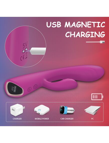 Вибратор кролик с подогревом Alivior , изображение 3