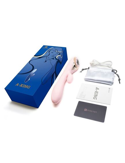 Вибромассажер-кролик с функцией расширения Kistoy "A-King" , изображение 6