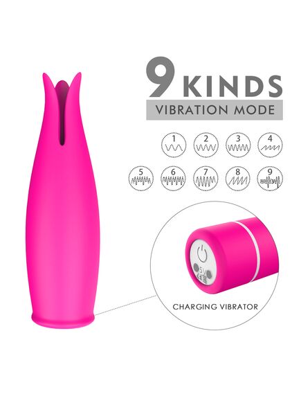 Мини-вибратор с лепестками и съемной вибропулей , изображение 3