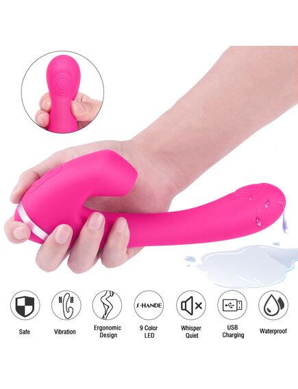 2в1 вибратор для точки G и с функцией всасывания Rabbit , изображение 7