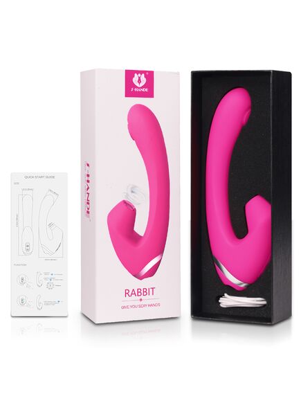 2в1 вибратор для точки G и с функцией всасывания Rabbit , изображение 2