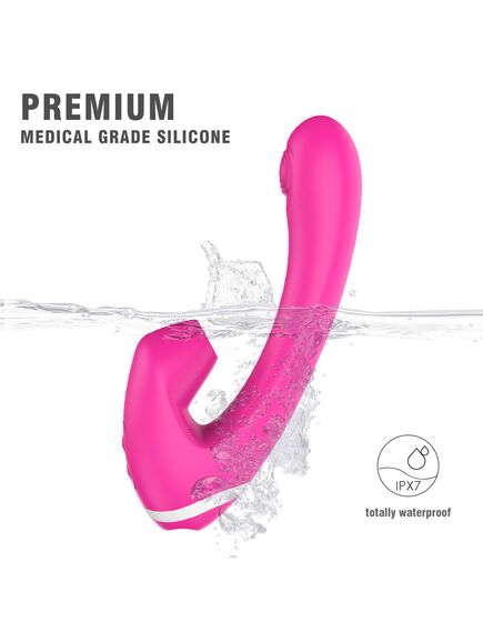 2в1 вибратор для точки G и с функцией всасывания Rabbit , изображение 3