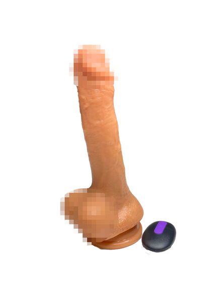 Вибромассажёр реалистик с пультом Д/У 15см 