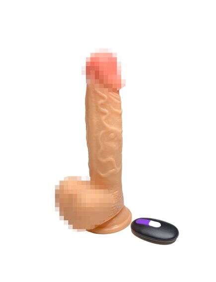 Вибромассажёр реалистик с пультом Д/У 16см 