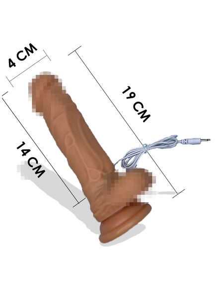Вибратор с ротацией TSN Warming Plus на проводном пульте , изображение 3