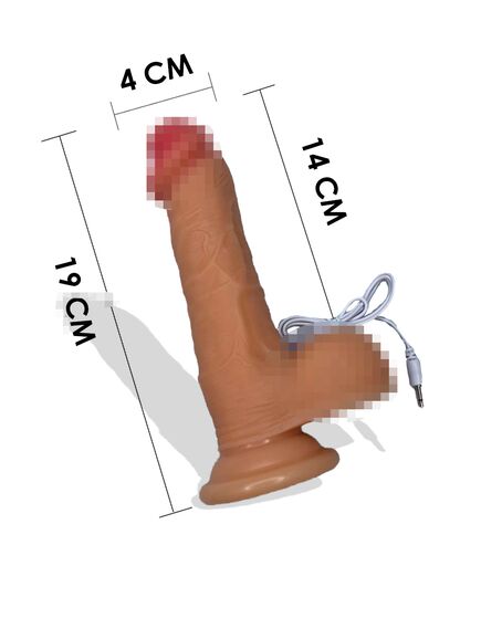 Вибратор с ротацией TSN Warming Plus на проводном пульте , изображение 3