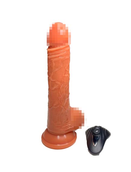 Вибромассажёр с возвратно-поступательными движениями и пультом Д/У 16см , изображение 2