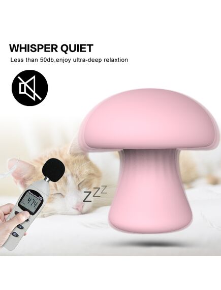 Стимулятор клитора MUSHROOM нежно розовый , изображение 4