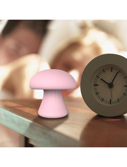 Стимулятор клитора MUSHROOM нежно розовый , изображение 6