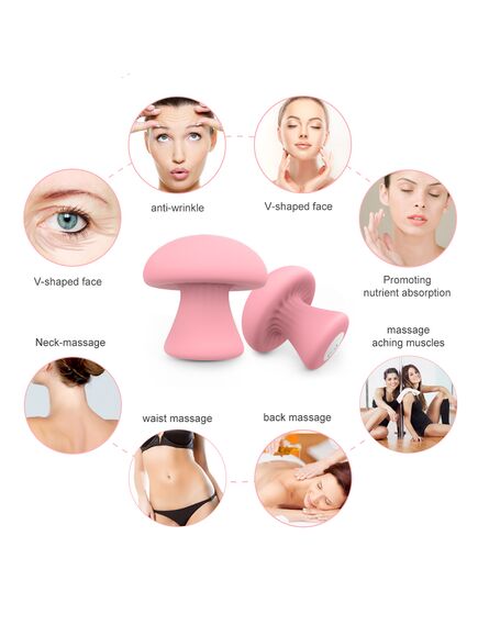 Стимулятор клитора MUSHROOM нежно розовый , изображение 8