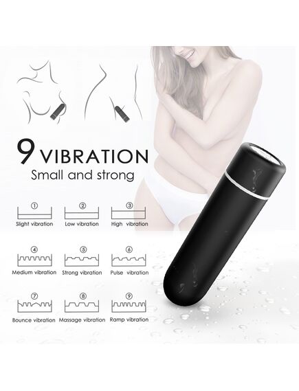 Перезаряжаемая вибропуля SEED 9 режимов , изображение 5