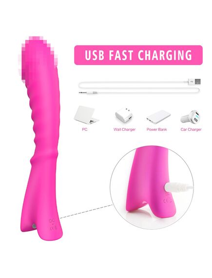 Вибромассажер ребристый TOPI , изображение 4