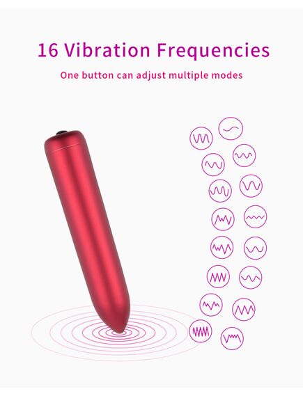 Вибропуля 16 режимов вибрации Nefer , изображение 5