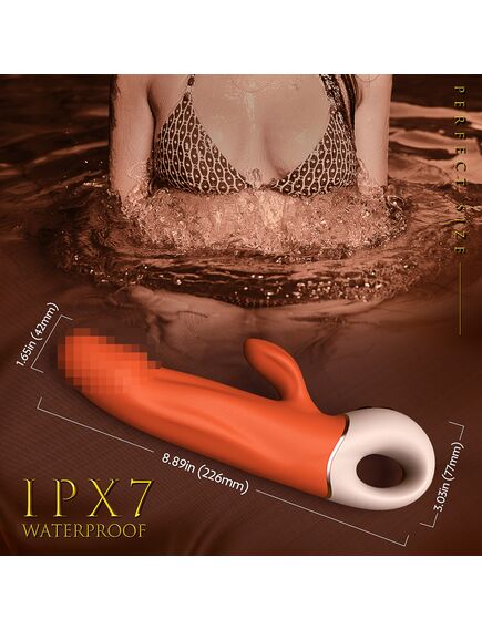 Вибромассажер "Wave" оранжевый , изображение 4