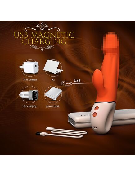 Вибромассажер "Wave" оранжевый , изображение 5