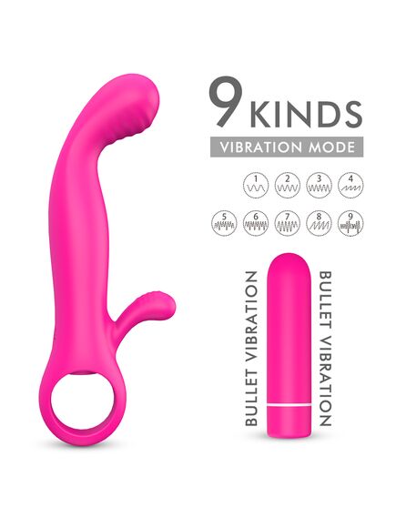 Мини вибратор  с съемной вибропулей Orifinger , изображение 2