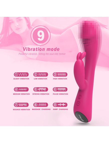 Вибратор кролик Baby bunny розовый , изображение 2