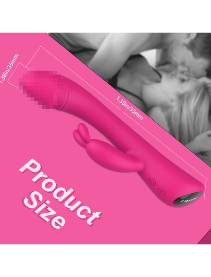 Вибратор кролик Baby bunny розовый , изображение 6