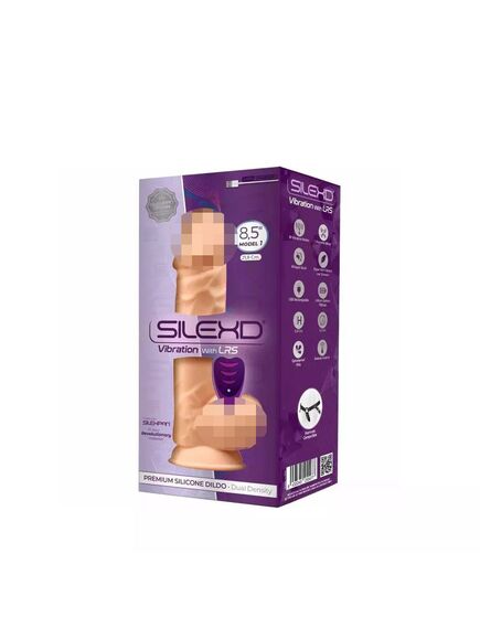 Вибратор-реалистик SILEXD Model 1, 8'5", телесный, с пультом 