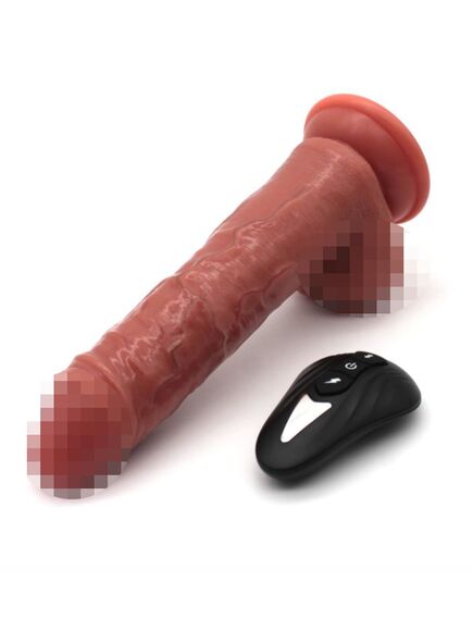 Вибромассажёр с возвратно-поступательными движениями и пультом Д/У 16см , изображение 4