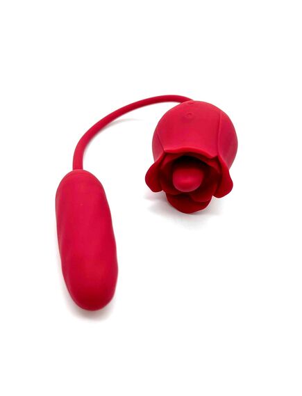 Вибромассажёр 2 в 1 Rose PRO 9 Red 