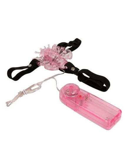 Baile Клиторальный стимулятор бабочка на резинках с пультом управления , изображение 4