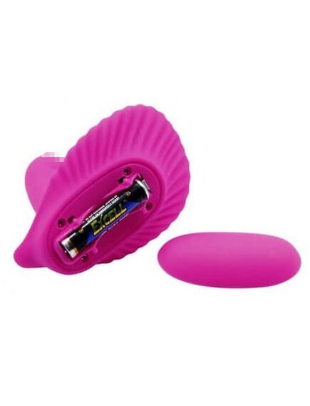 Клиторальный стимулятор Fancy Clamshell с вагинальной пробкой на дистанционном пульте у , изображение 3