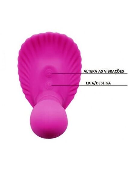 Клиторальный стимулятор Fancy Clamshell с вагинальной пробкой на дистанционном пульте у , изображение 4