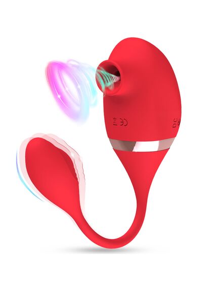 Виброяйцо с вакуумной стимуляцией "Queenie" 