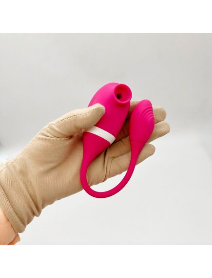 Виброяйцо с вакуумной стимуляцией "Queenie" , изображение 4