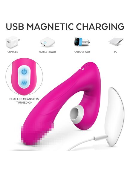 Вакуумно-волновой клиторально-вагинальный вибромассажер "Fierce-rct" , изображение 4