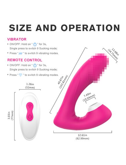 Вакуумно-волновой клиторально-вагинальный вибромассажер "Fierce-rct" , изображение 3