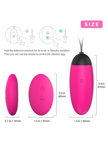 Виброяйцо на пульте д\у "Ada" , изображение 4