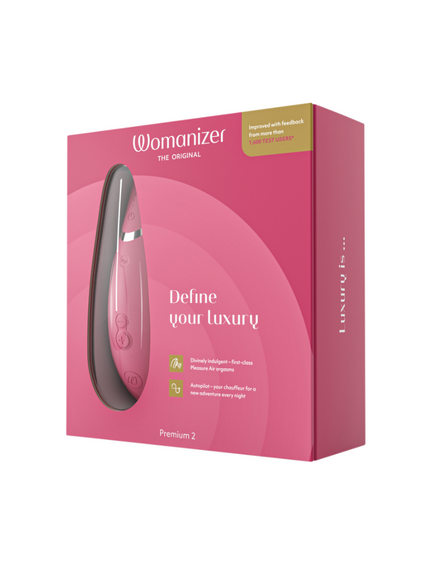 Бесконтактный клиторальный стимулятор Womanizer Premium 2, Расцветка: Розовый , изображение 2