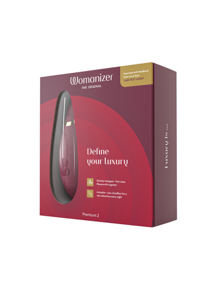 Бесконтактный клиторальный стимулятор Womanizer Premium 2, Расцветка: Красный , изображение 3