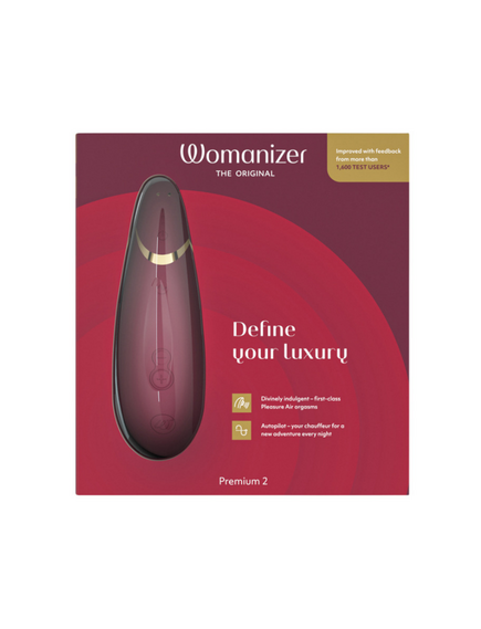 Бесконтактный клиторальный стимулятор Womanizer Premium 2, Расцветка: Красный , изображение 4
