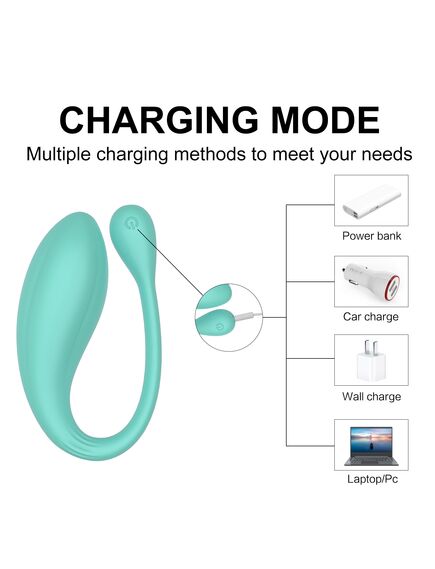 Виброяйцо с вибрацией и пультом Д/У "Mary" , изображение 4