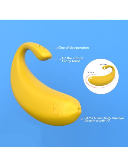 Виброяйцо "Banana-RCT" с пультом , изображение 5