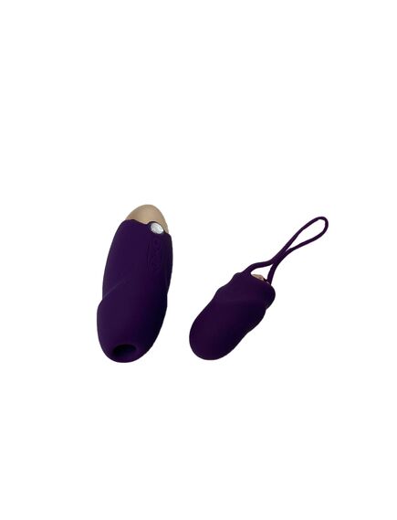 Вакуумный стимулятор клитора и виброяйцо "Hedy" , изображение 2