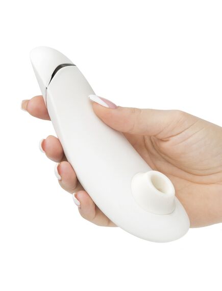 Бесконтактный клиторальный стимулятор Womanizer Premium, Расцветка: Белый , изображение 7