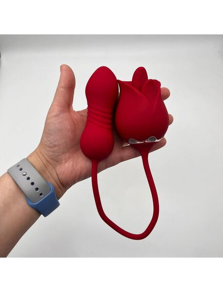 Вибратор 2в1, Возвратно-поступательный режим и подвижный язычек , изображение 2