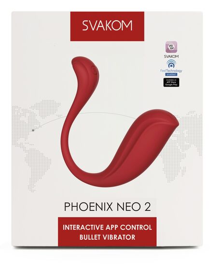 Интерактивный вибромассажер PHOENIX NEO 2 Red , изображение 2