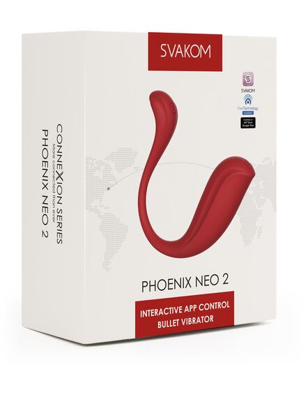 Интерактивный вибромассажер PHOENIX NEO 2 Red , изображение 4