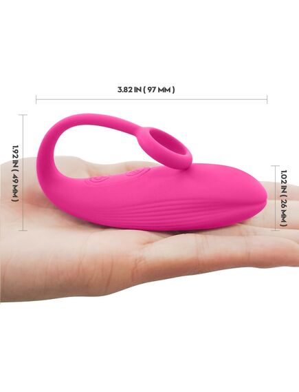 Виброяйцо с пультом Tulip-3 Pink , изображение 2