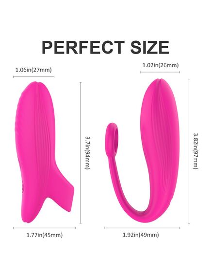 Виброяйцо с пультом Tulip-3 Pink , изображение 3